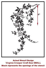 Virginia Creeper Craft Stencil, Stencils For DIY Home Decor, Small
