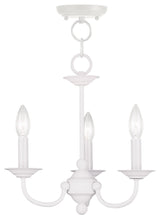 Home Basics Mini Chandelier, White