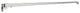 60" Fixed Straight Shower Curtain Rod, Brushed Nickel