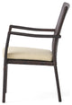 GDF Studio Melba Outdoor Wicker Dining Chairs With Beige Cushions, Set of 2