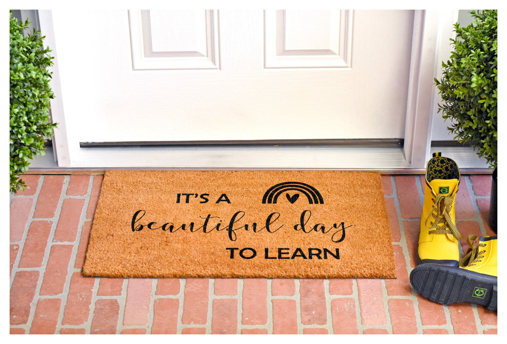Calloway Mills It's a Beautiful day to Learn Doormat, 24"x36"