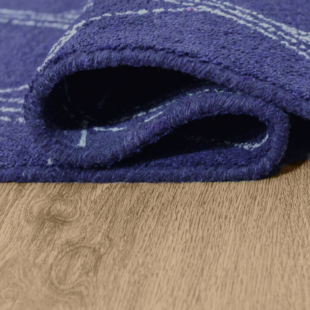 HAND KNOTTED LOOM SILK ECO-FRIENDLY RUGS-5'x8',Rectangle,Blue Beige,Contemporary