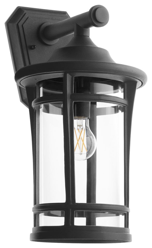 Quorum Haley 1-Light Outdoor Ceiling Mount 718-18-69, Textured Black