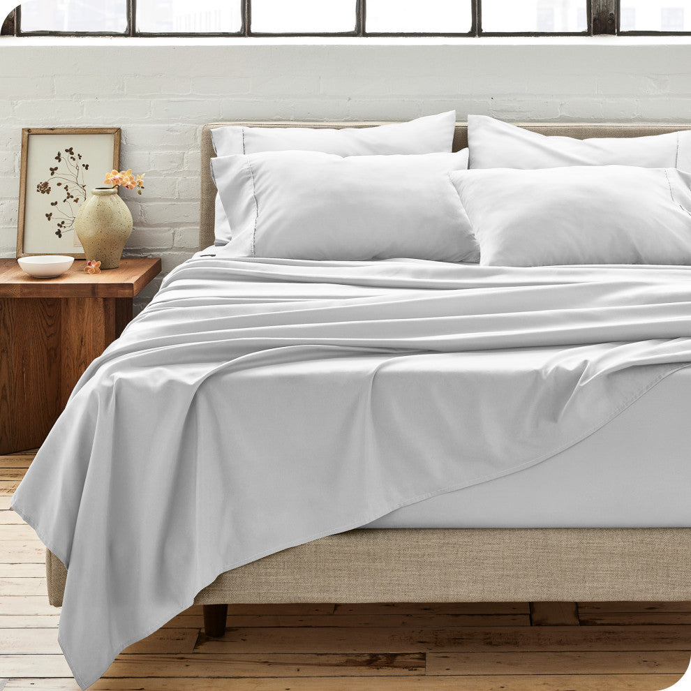 Bare Home Microfiber Pillowcases - Multi-Pack, White, King, Set of 4