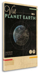 "Visit Planet Earth" By Hannes Beer, Giclee Print on Gallery Wrap Canvas