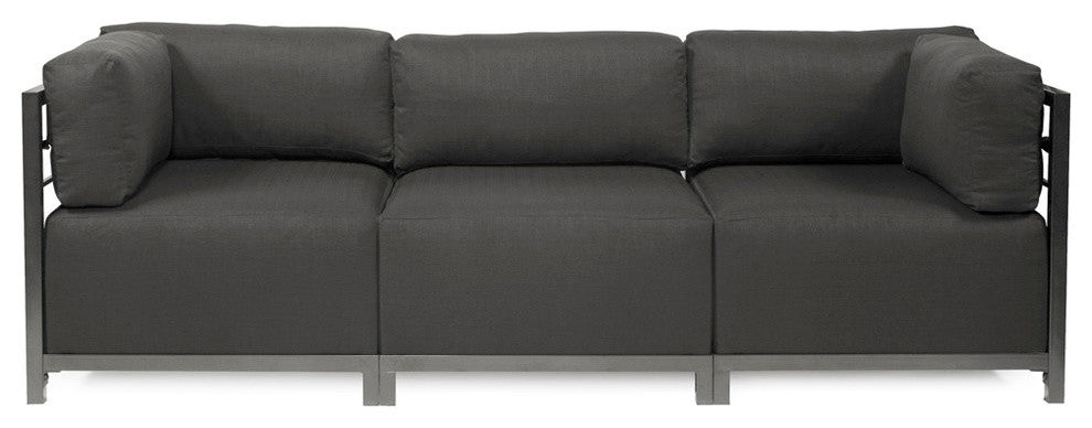 Sterling Axis 3-Piece Sectional, Charcoal