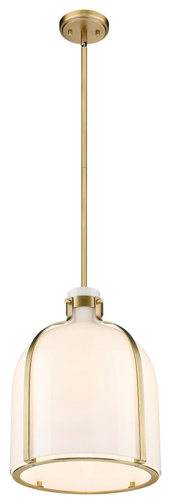 Z-LITE 818-12RB 1 Light Chandelier, Rubbed Brass