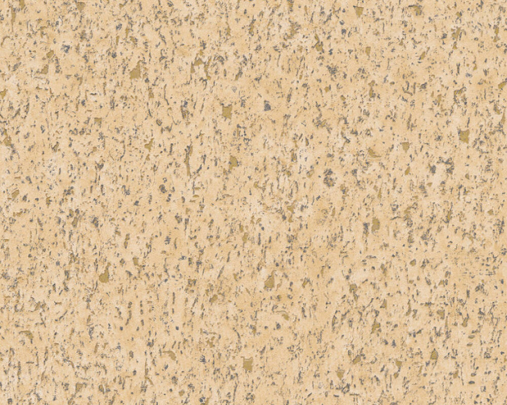 Plain Textured Wallpaper, Scattered Spots, Beige Cream Yellow Vanilla, 1 Roll