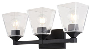 Vaxcel Lighting W0495 Wallingford 3 Light 23"W Vanity Light - Matte Black