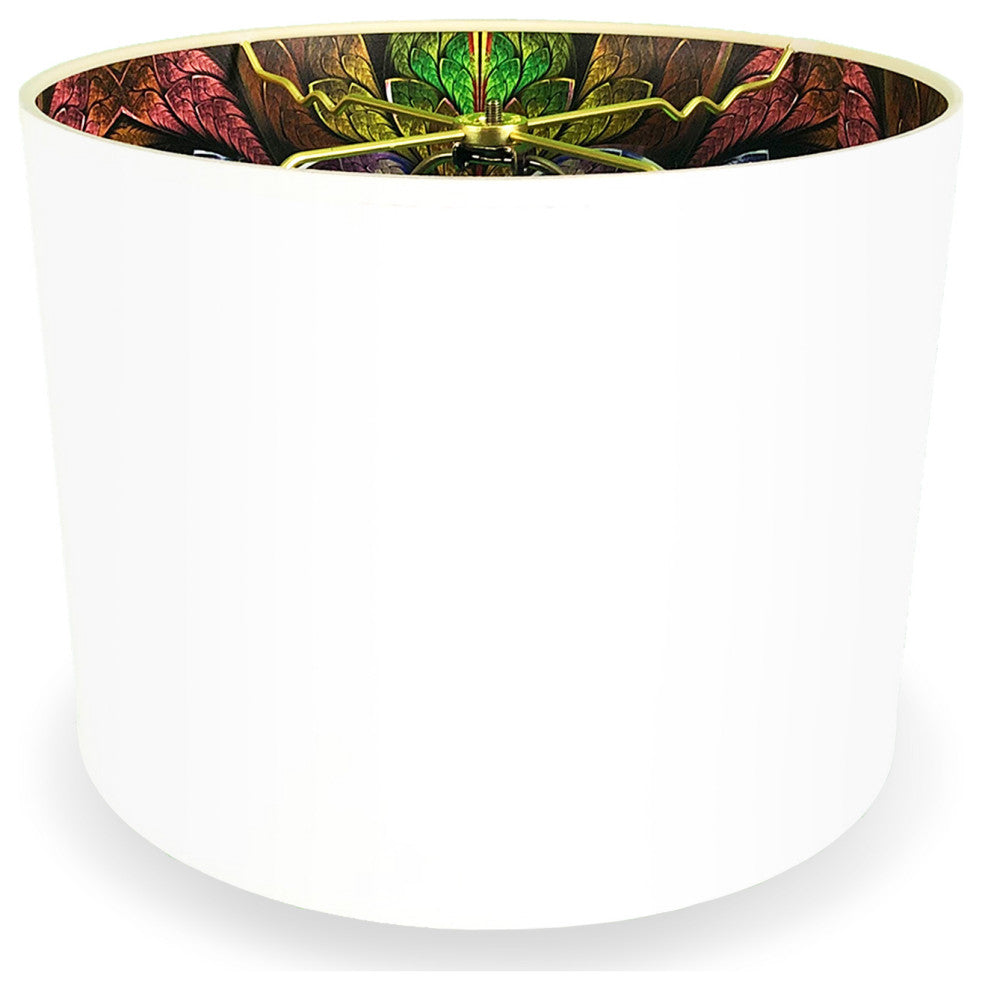 Royal Designs Modern Trendy Decorative 2-Sided Silhouette Hardback Lampshade, Pu