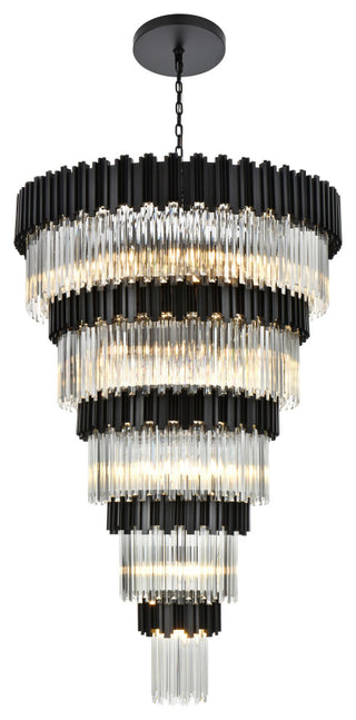 Home Living 48" Chandelier, Black