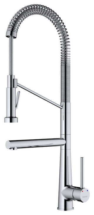 Karran Tumba Single-Handle Pull-Down Sprayer Kitchen Faucet, Chrome