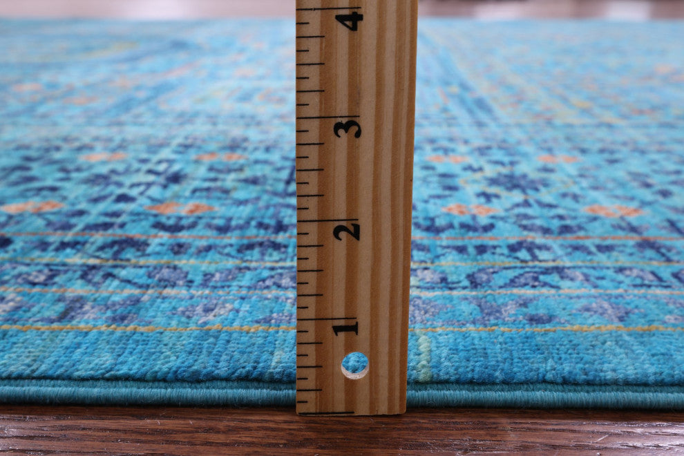 6' 9" X 9' 9" Mamluk Handmade Wool Rug - Q12244