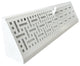 Decorative Baseboard Register, White, 18"