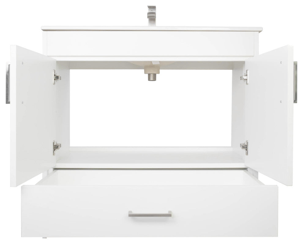 Skylar 36" Single Sink Freestanding Bathroom Vanity Set, White