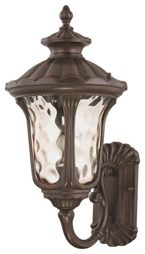 Livex Oxford 1 Light 18" Tall Outdoor Wall Lantern, Imperial Bronze