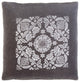 Surya Smithsonian SMI-003 22"x22" Pillow Kit, Charcoal/Light Gray