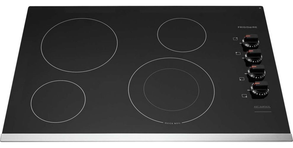 Frigidaire FFEC3025U 31"W 4 Burner Electric Cooktop - Stainless Steel