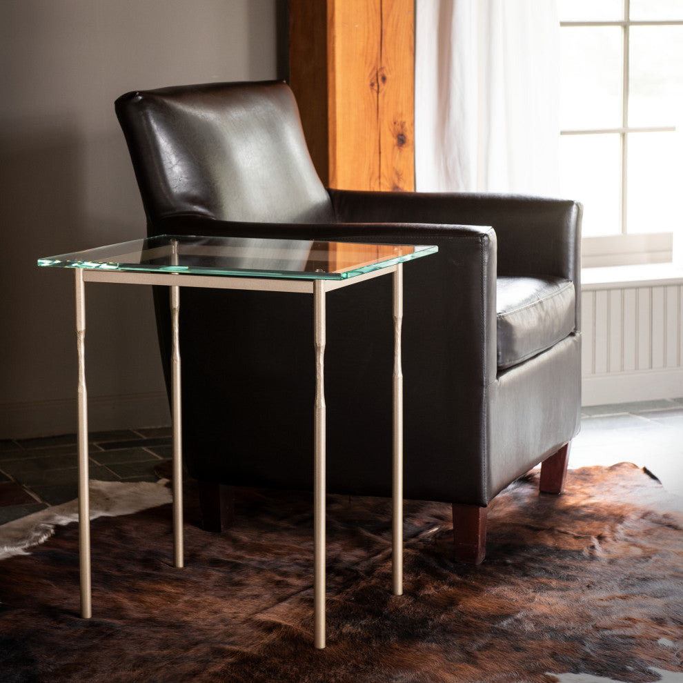 Senza Side Table, Soft Gold Finish