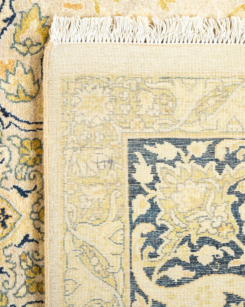Vivian, One-of-a-Kind Hand-Knotted Area Rug Ivory, 6'1"x8'10"