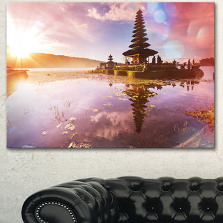 Beautiful Ulun Danu Temple, Oversized Landscape Canvas Art, 40"x30"