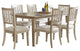 Hillsdale Ocala Wood Rectangle Dining Table With 6 Wood Chairs