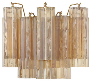 CRYSTORAMA Addis 2 Light Aged Brass Wall Mount