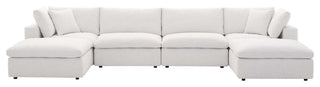 Cloud Couch, U-Chaise Cloud Sectional Sofa Set, Modular 6Piece Dream Couch, Beige