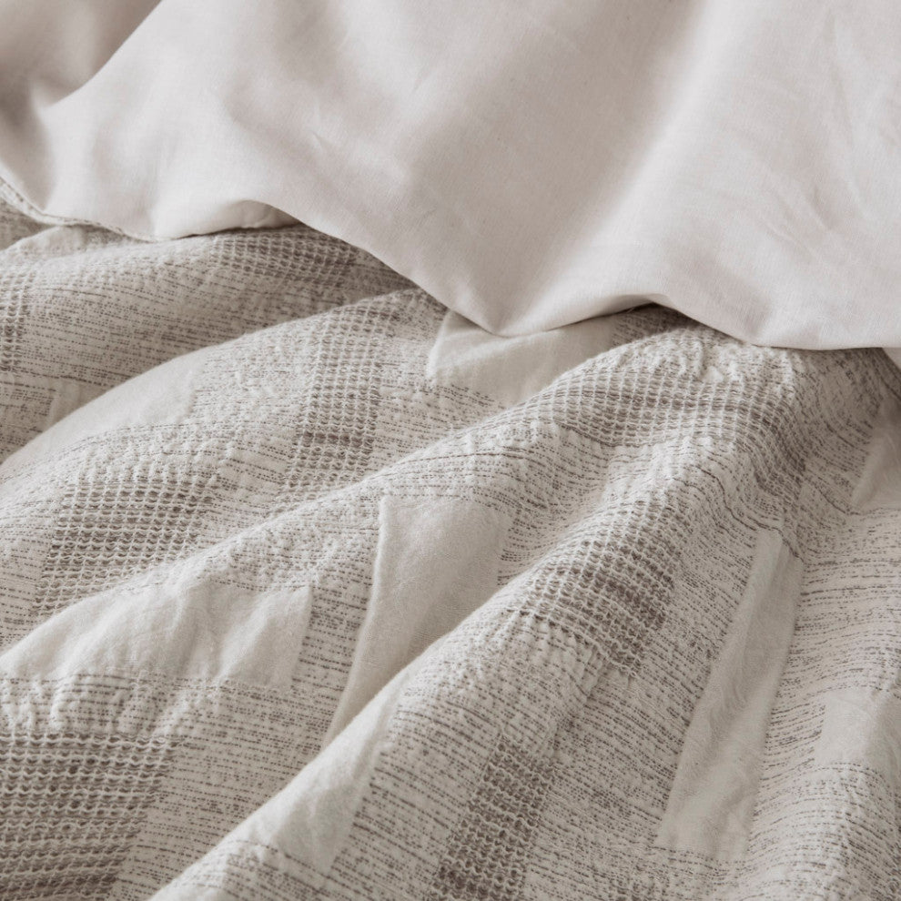 INK+IVY 3 Piece Cotton Jacquard Duvet Set