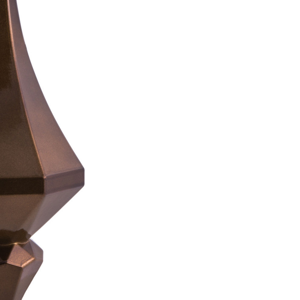 Vickerman Mc191076D 8" Mocha Candy Finish Diamond Finial Ornament, Pack of 2