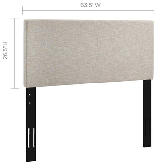 Taylor Full / Queen Upholstered Linen Fabric Headboard MOD-5880-BEI