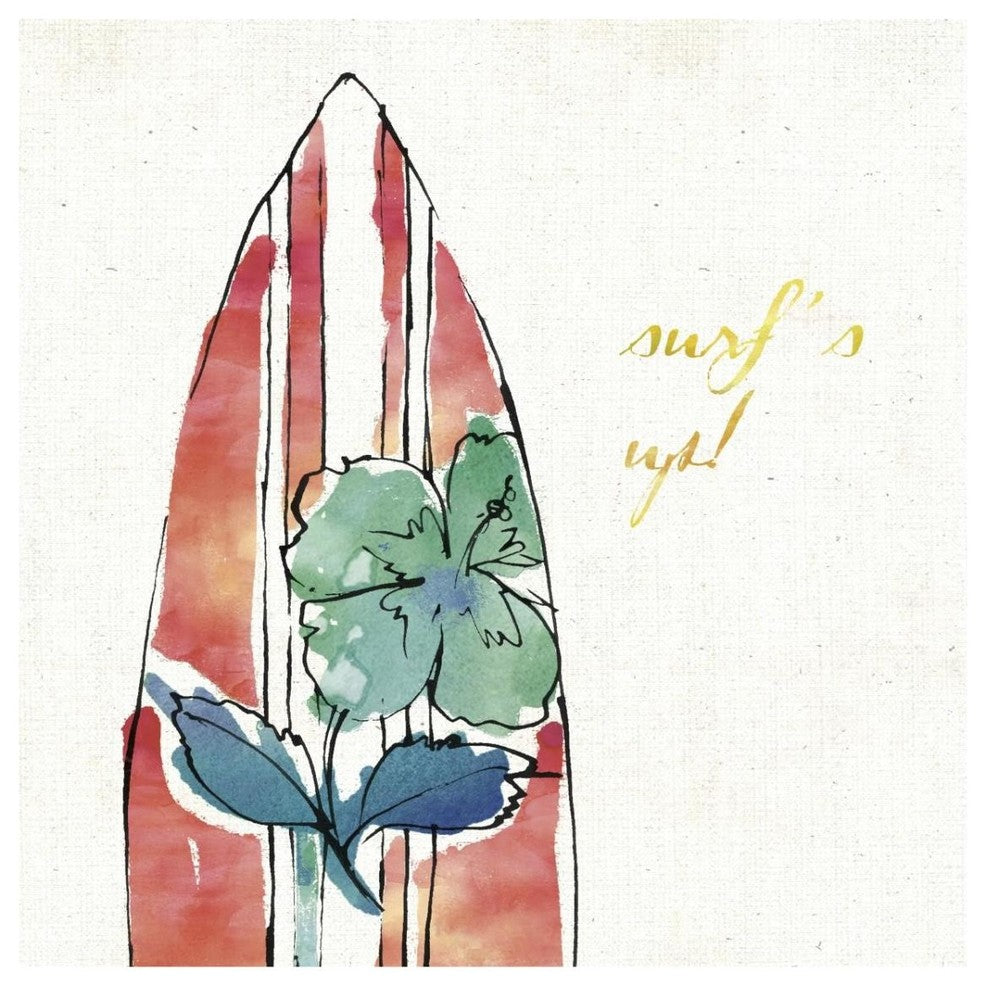 "Surfs Up IX" Digital Paper Print by Anne Tavoletti, 32"x32"