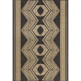 Nuloom Ranya Tribal Indoor/Outdoor Contemporary Area Rug, Dark Grey 8'X10'