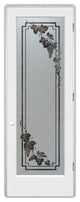 Pantry Door - Vineyard Grapes Cascade - Primed - 24" x 84" - Knob on Left -...