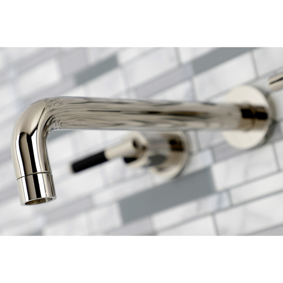 KS8026CKL Two-Handle Wall Mount Tub Faucet, Polished Nickel