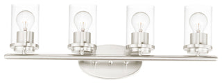 Maxim 10214CL Corona 4 Light 26"W Bathroom Vanity Light - Satin Nickel