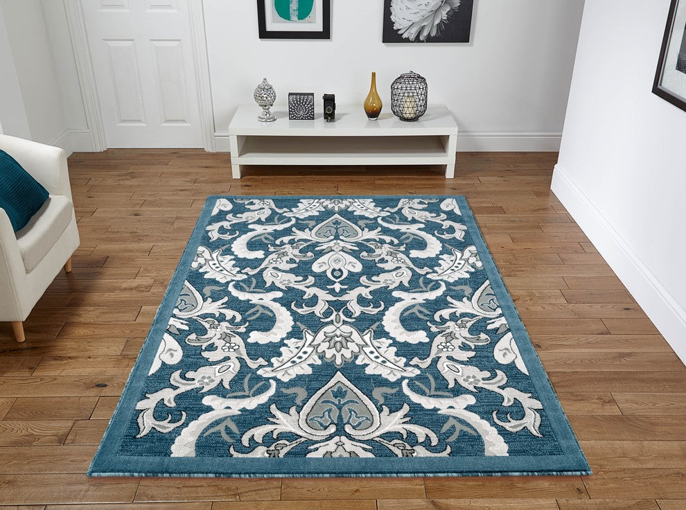 Luminance Area Rug, Dark Blue, 7''10"x10''6"