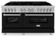 ZLINE 60" Dual Fuel Range, DuraSnow With Black Matte Door RAS-BLM-60