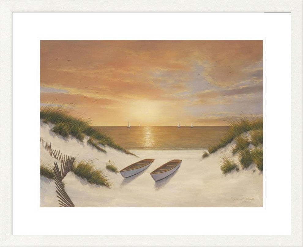 "Sunset Serenade" Framed Digital Print by Diane Romanello, 33x27"