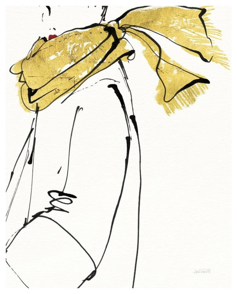 "Fashion Strokes II no Splatter" Digital Paper Print by Anne Tavoletti, 18"x22"