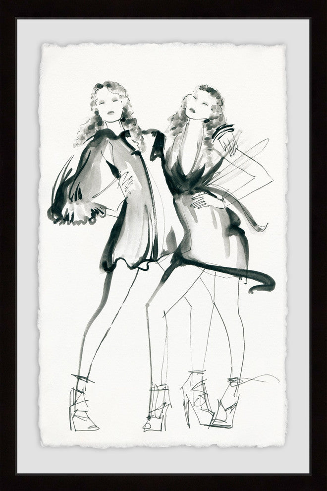"Twins" Framed Painting Print, 16"x24"