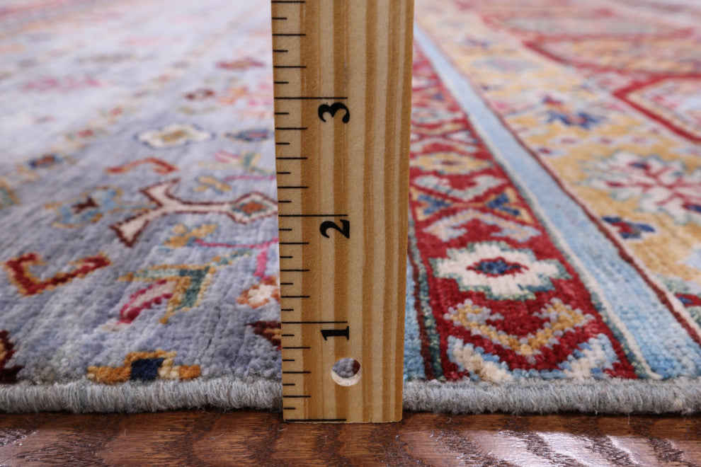 Hand Knotted Khorjin Super Kazak Rug 5' 9" X 7' 10" Q7671