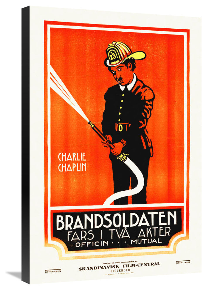 "The Fireman" Stretched Canvas Giclee by Hollywood Photo Archive, 20x30"