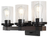 Bungalow Iron LED Vanity Light, Oil Rubbed Bronze, 3 Bulb