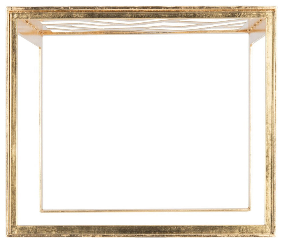 Safavieh Couture Ozzie Gold Leaf C-Table, Gold