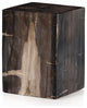 Buck End Table, Dark Petrified Wood