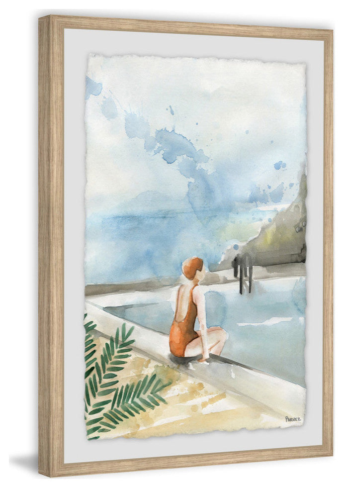 "Back View" Framed Painting Print, 16"x24"