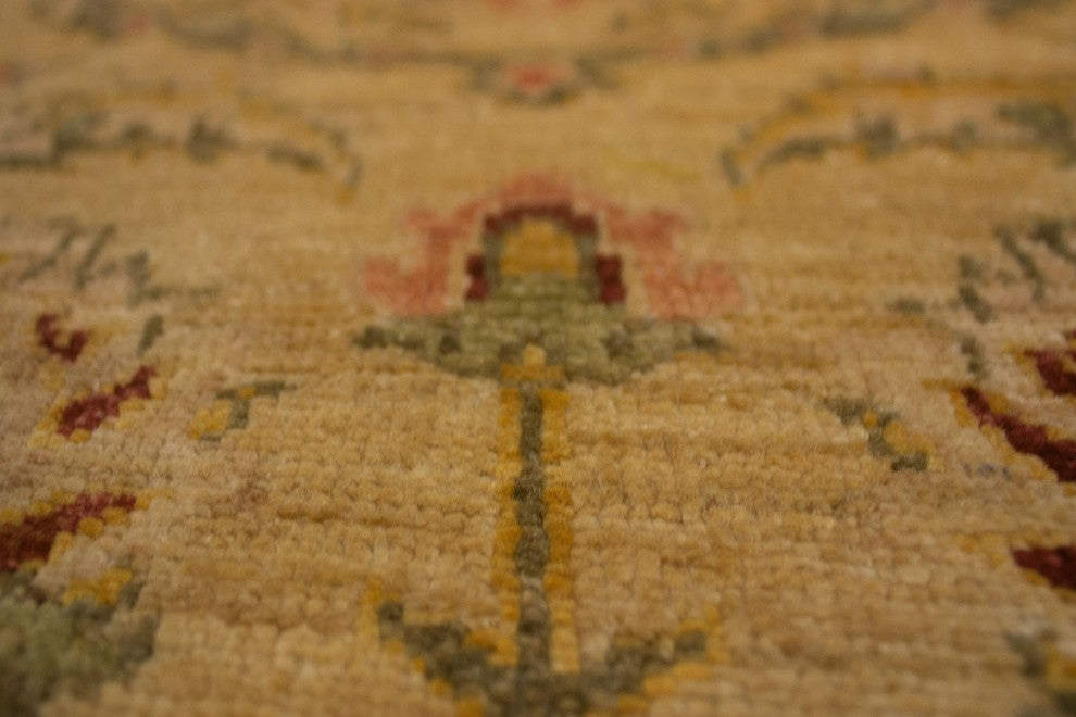 Overdyed Chobi Maxine Gold Rug 8'8"x5'11"
