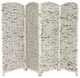 4'' Tall Recycled Newspaper Room Divider, 4 Panels