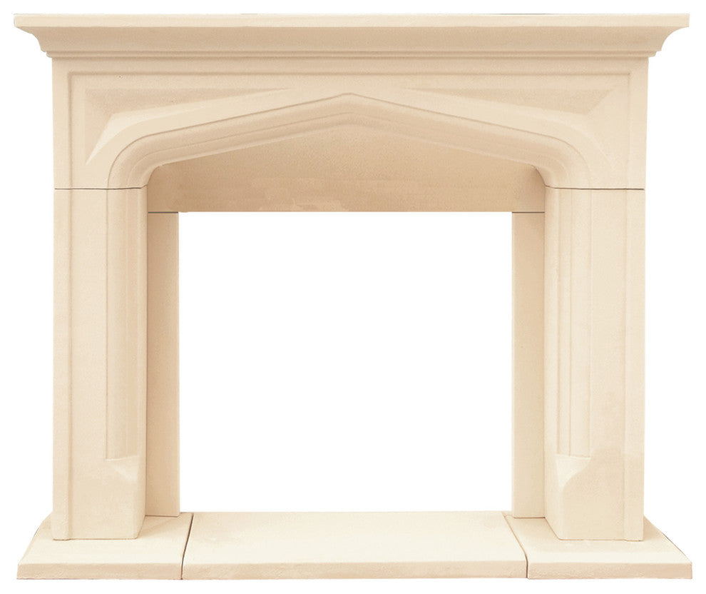 Chateau Series Pisa Cast Stone Fireplace Mantel